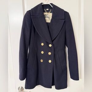 Burberry Dark Blue Peacoat with Gold Buttons